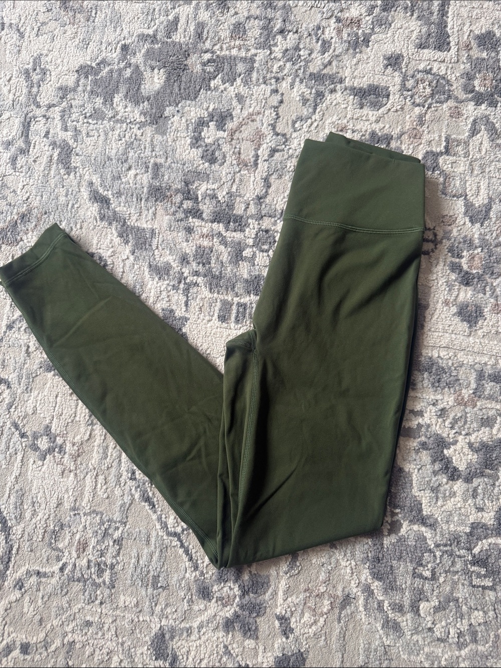 High-Waist Olive Green Performance Leggings